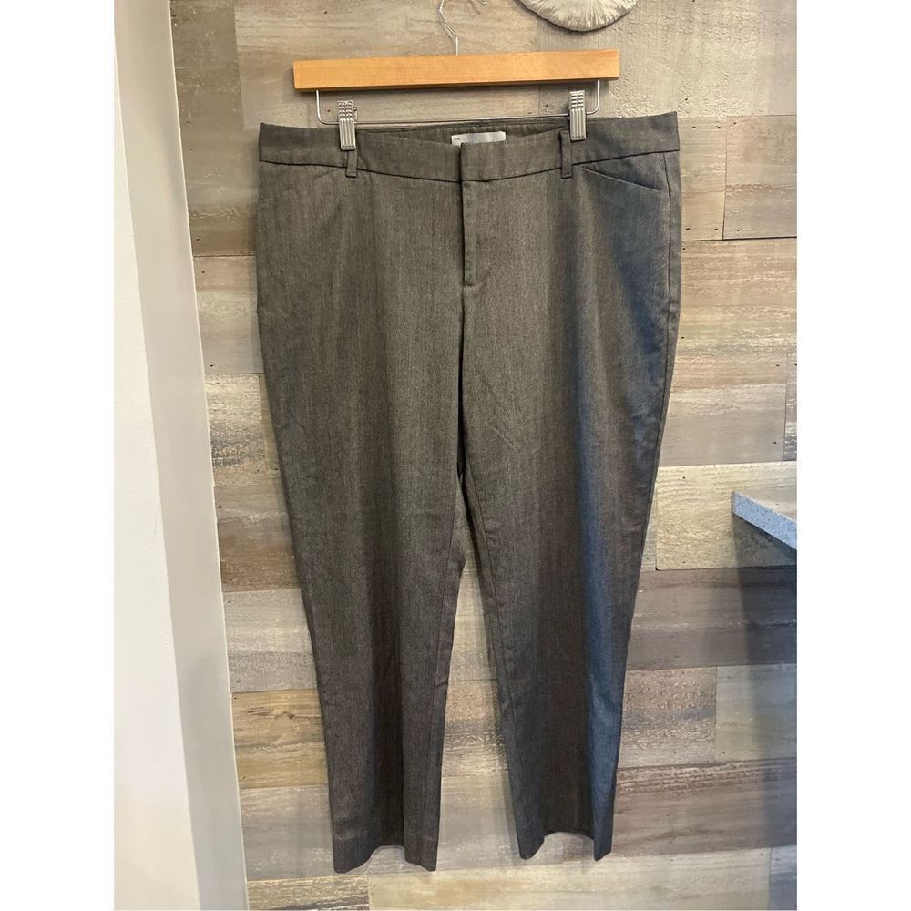 Gap 12 plaid slim cropped stretch flat front dress pants w/front back pockets
